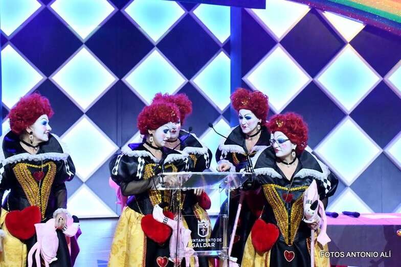 Momento del pregón del Carnaval de Gáldar 2020 (Foto Antonio Alí)